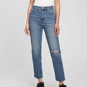 Gap Cheeky Straight Sky High ankle length jeans size 26, 2 regular
